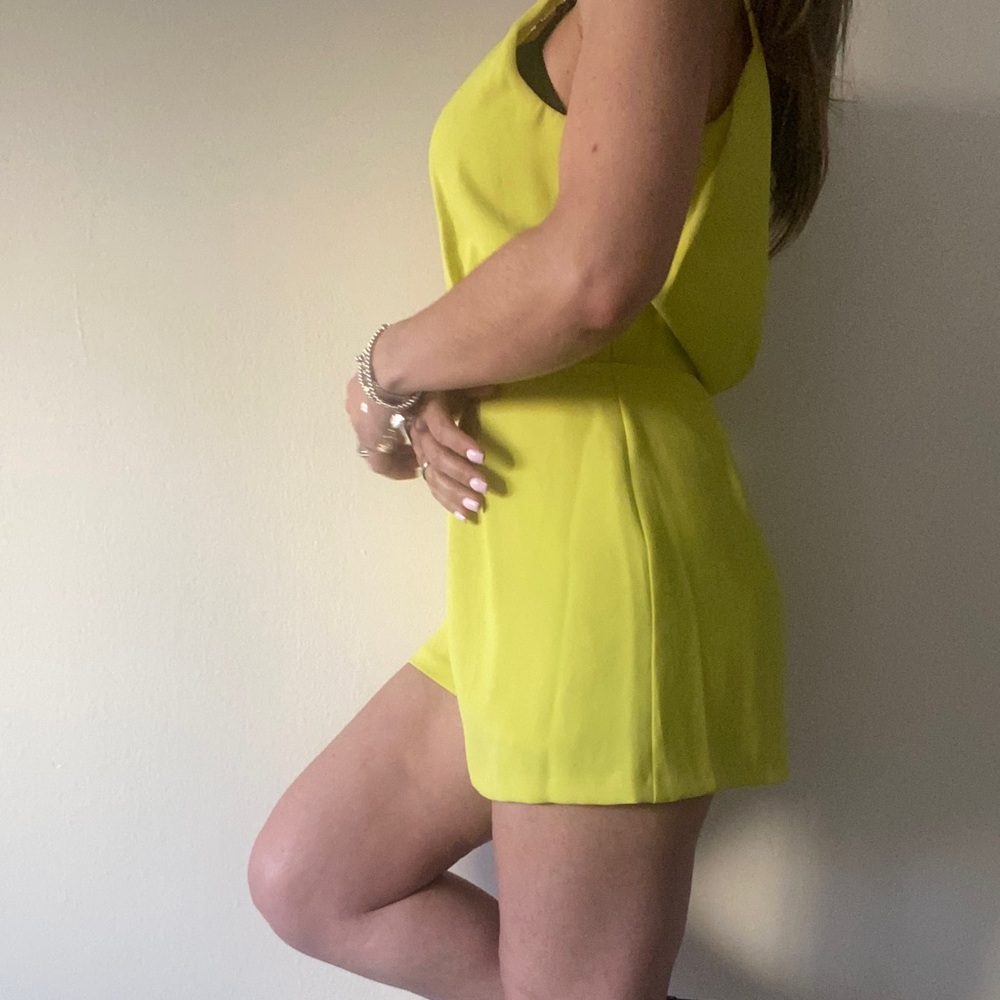 Topshop Lime Green Neon Romper 💚💚